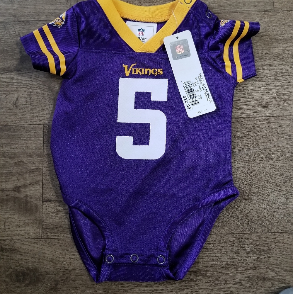 NFL Purple and Yellow Vikings Bodysuit